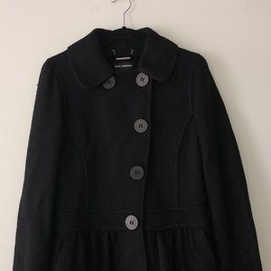 Club Monaco Black Wool Coat